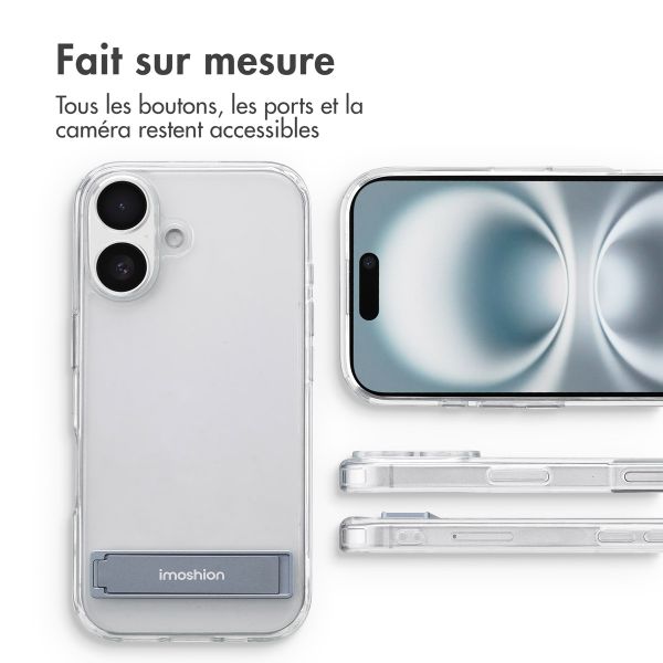 imoshion Coque Stand Apple iPhone 16 - Transparent