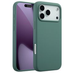 Accezz Coque Liquid Silicone avec MagSafe Apple iPhone 17 Pro Max - Vert foncé