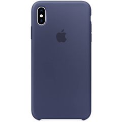 Apple Coque en silicone Apple iPhone Xs Max - Midnight Blue
