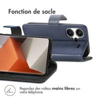 imoshion Étui de téléphone portefeuille Luxe Xiaomi Redmi Note 13 Pro Plus (5G) - Bleu foncé