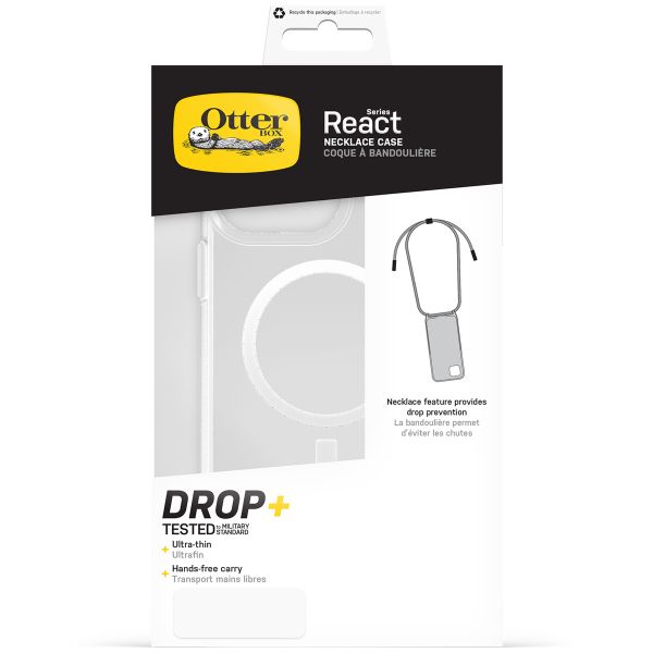 OtterBox Collier React MagSafe iPhone 15 Pro Max - Transparent