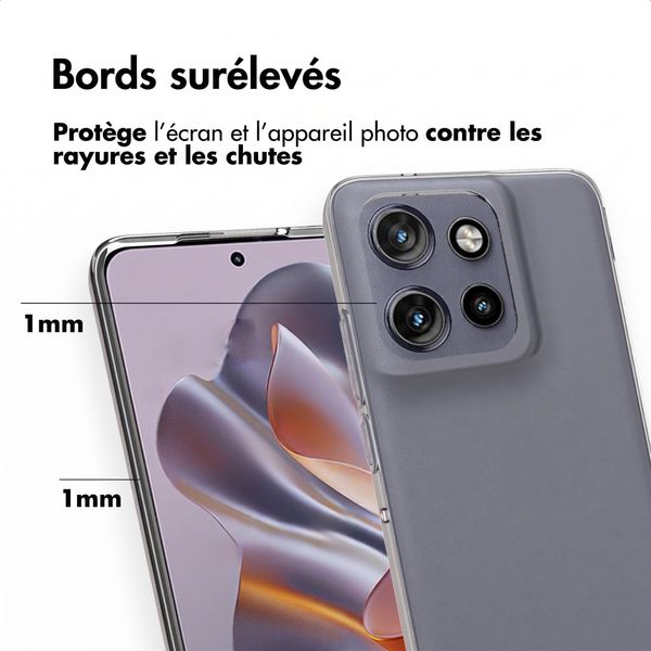 Accezz Coque Clear Motorola Thinkphone 25 / Edge 50 Neo / Edge 60 Neo - Transparent