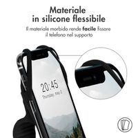 imoshion Support de téléphone en silicone pour vélo - Universel - Noir