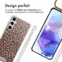 imoshion Coque Design avec cordon Samsung Galaxy A55 - Leopard Mood