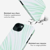 Selencia Coque arrière Vivid avec MagSafe Apple iPhone 14 - Nature Grayed Jade