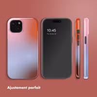 Selencia Coque arrière Vivid avec MagSafe Apple iPhone 15 - Gradient Soft Blush