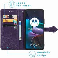 imoshion Etui de téléphone portefeuille Mandala Motorola Edge 30 - Violet