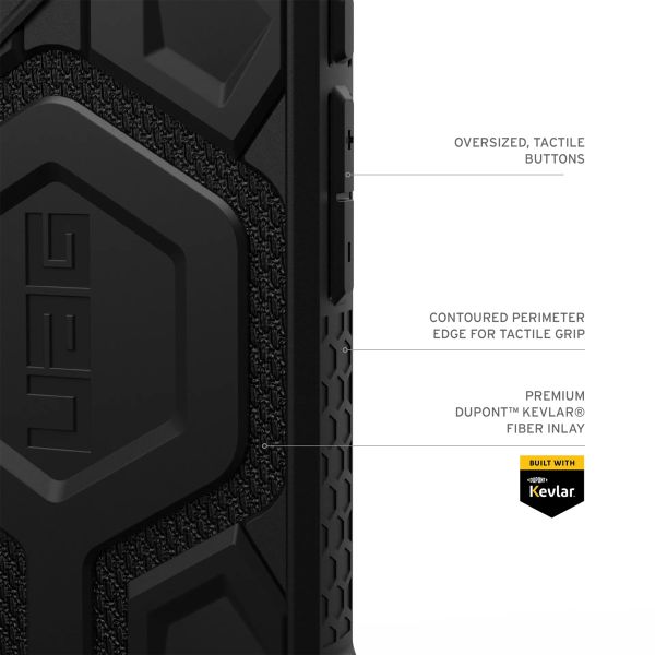 UAG Coque arrière Monarch Pro iPhone 16 Plus - Kevlar Black