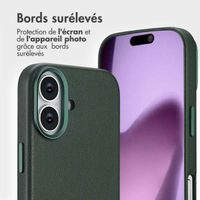 Accezz Étui de télephone portefeuille en cuir 2-en-1 avec MagSafe Apple iPhone 17 - Cedar Green