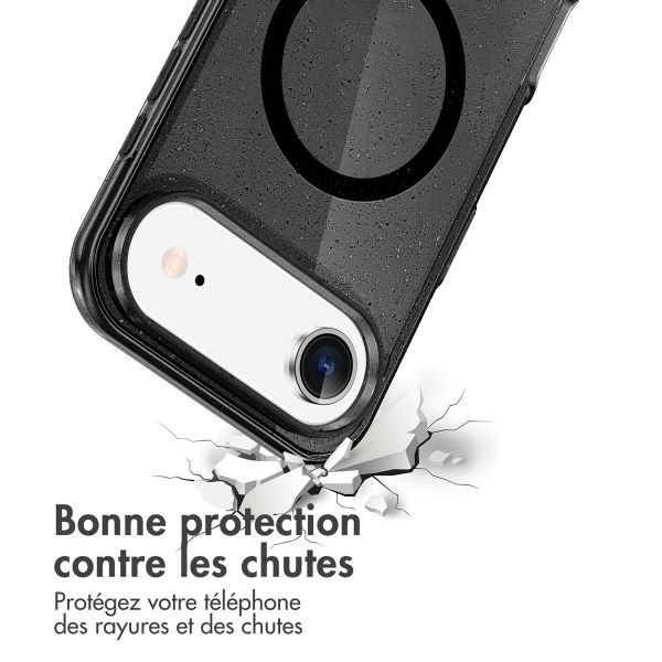 imoshion Coque Pailletée avec MagSafe Apple iPhone Air - Noir