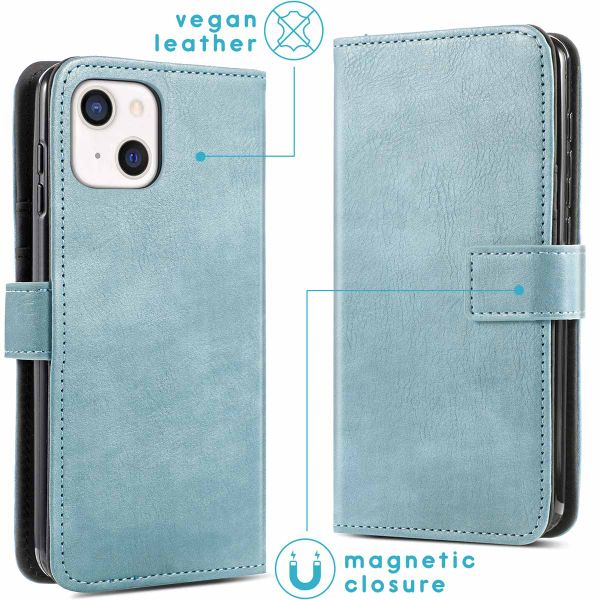 imoshion Étui de téléphone portefeuille Luxe iPhone 13 - Bleu clair