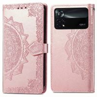 imoshion Etui de télephone Mandala Xiaomi Poco X4 Pro 5G - Rose Doré