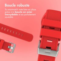 imoshion Bracelet en silicone souple - Connexion universelle 22 mm - Rouge