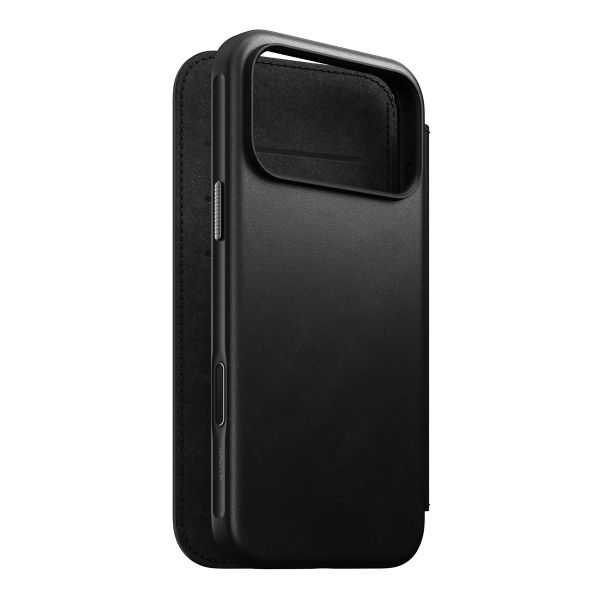 Nomad Étui de télephone portefeuille Modern Leather Folio Apple iPhone 17 Pro Max - Noir