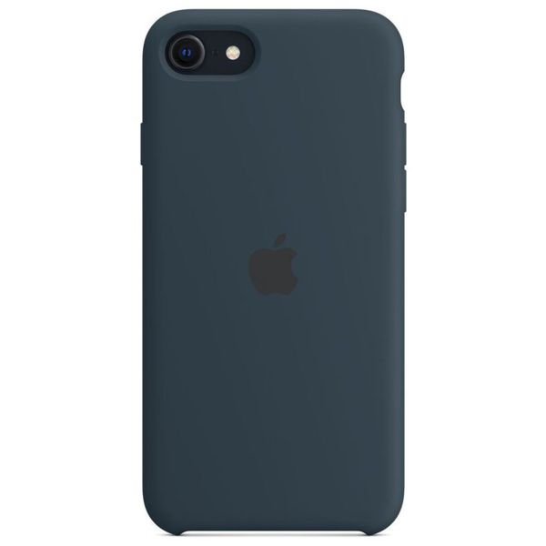 Apple Coque en silicone Apple iPhone SE (2022 / 2020) / 8 / 7 - Abyss Blue