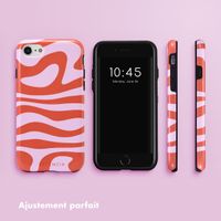 Selencia Coque arrière Vivid Tough iPhone SE (2022 / 2020) / 8 / 7 / 6(s) - Dream Swirl Pink