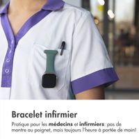imoshion Bracelet infirmier en silicone Apple Watch Series 1 t/m 9 / SE (38/40/41 mm) | Series 10 / 11 (42 mm) - Vert