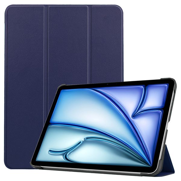 imoshion Coque tablette Trifold iPad Air 13 pouces (2024) M2 - Bleu foncé