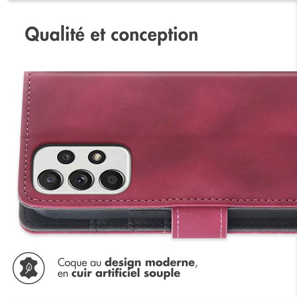 imoshion Etui de téléphone portefeuille avec cordon Samsung Galaxy A53 - Rouge