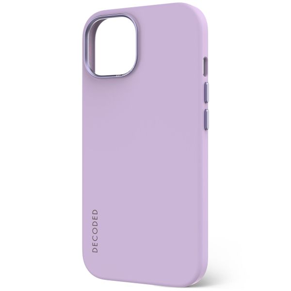 Decoded Coque en silicone MagSafe iPhone 15 - Violet