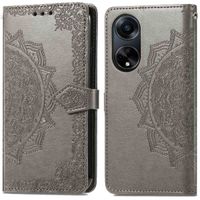 imoshion Etui de téléphone portefeuille Mandala Oppo A98 - Gris