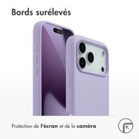 Accezz Coque Liquid Silicone avec MagSafe Apple iPhone 17 Pro Max - Violet
