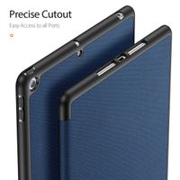 Dux Ducis Coque tablette Domo Apple iPad 9 (2021) 10.2 pouces / iPad 8 (2020) 10.2 pouces / iPad 7 (2019) 10.2 pouces - Bleu foncé