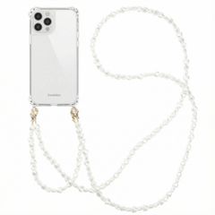 imoshion Coque avec dragonne + bracelet Apple iPhone 12 Pro Max - Perles Cœurs