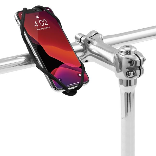 Bone ﻿Support de téléphone pour vélo universel Bike Tie 4 - Noir