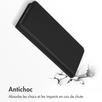 Accezz Étui de téléphone Slim Folio en cuir de qualité supérieure Samsung Galaxy S22 Plus - Noir