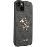 Guess Coque 4G Metal Logo Backcover Apple iPhone 15 - Gris