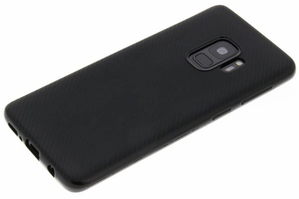 Coque silicone Carbon Samsung Galaxy S9 - Noir