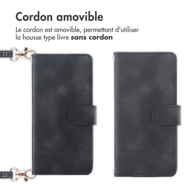 imoshion Etui de télephone portefeuille avec cordon Xiaomi Redmi Note 15 (4G) - Noir