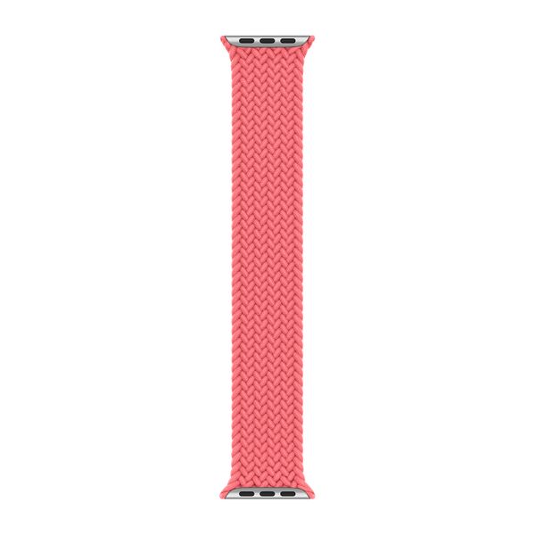 Apple Bracelet Solo tressé Apple Watch Series 1 - 11 / SE / Ultra (44/45/46/49 mm) - Taille 4 - Pink Punch