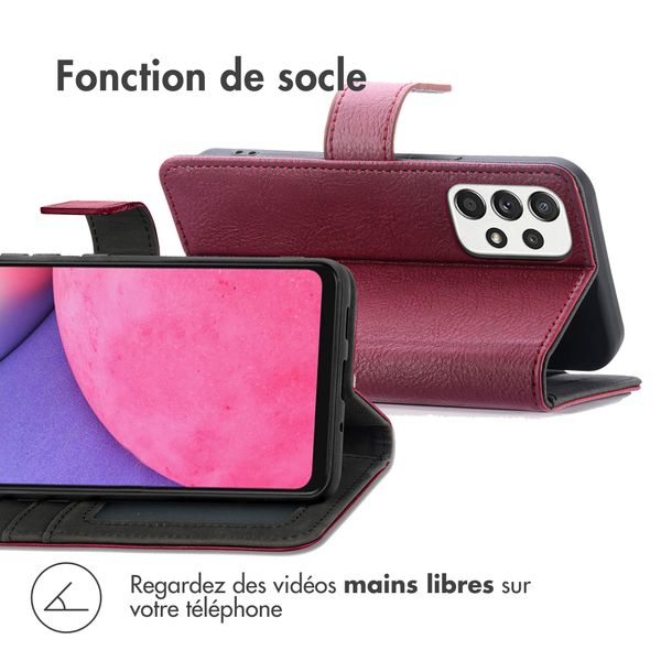 imoshion Étui de télephone portefeuille Samsung Galaxy A33 - Bordeaux
