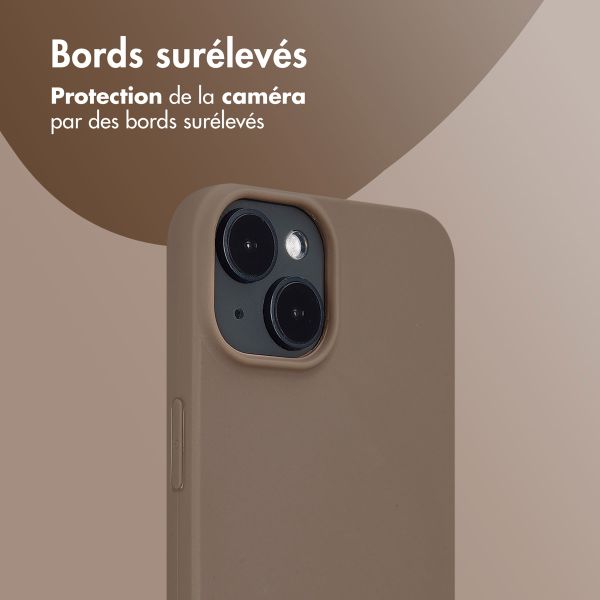 imoshion Coque Couleur Apple iPhone 14 - Marron