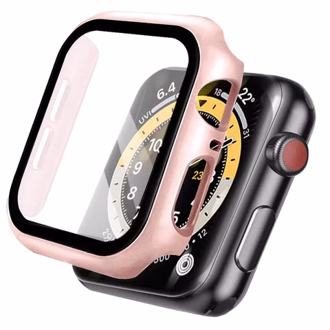 imoshion Coque rigide à couverture complète Apple Watch 4 / 5 / 6 / SE - 40 mm - Rose Doré
