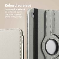 imoshion Coque tablette rotatif à 360° Apple iPad 9 (2021) 10.2 pouces / iPad 8 (2020) 10.2 pouces / iPad 7 (2019) 10.2 pouces - Gris