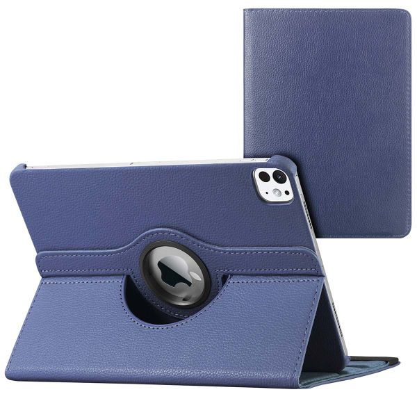 imoshion Coque tablette rotatif à 360° iPad Pro 11 (2024) M4 - Bleu foncé