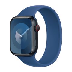 Apple Bracelet Boucle unique en Silicone Apple Watch | 44/45/46/49 mm - Taille 9 - Ocean Blue