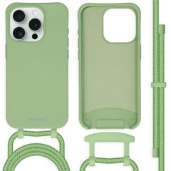 imoshion Coque de couleur avec cordon amovible Apple iPhone 15 Pro - Vert