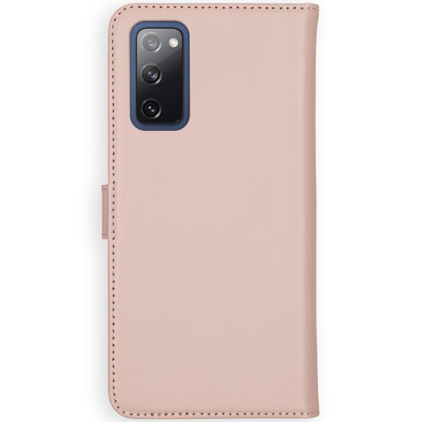 Selencia Étui portefeuille en cuir véritable Samsung Galaxy S20 FE - Dusty Pink