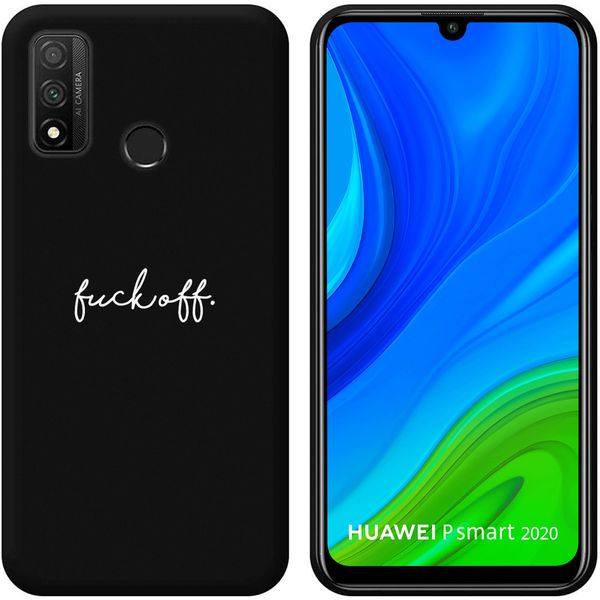 imoshion Coque Design Huawei P Smart (2020) - Fuck Off - Noir