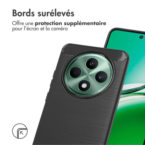 imoshion Coque Brushed Oppo Reno 12F 5G - Noir