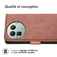 imoshion Étui de télephone portefeuille de luxe Realme GT 8 Pro - Marron