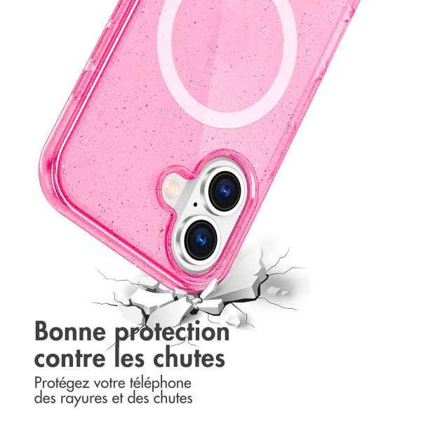imoshion Coque Pailletée avec MagSafe Apple iPhone 17 - Rose