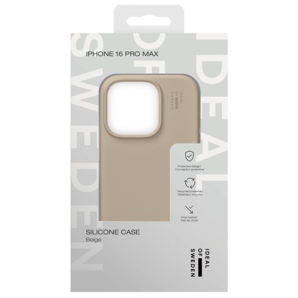 iDeal of Sweden Coque Silicone iPhone 16 Pro Max - Beige