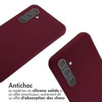 imoshion Coque en silicone avec cordon Samsung Galaxy A54 (5G) - Rouge foncé