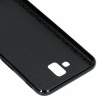 Coque silicone Carbon Samsung Galaxy J6 Plus - Noir
