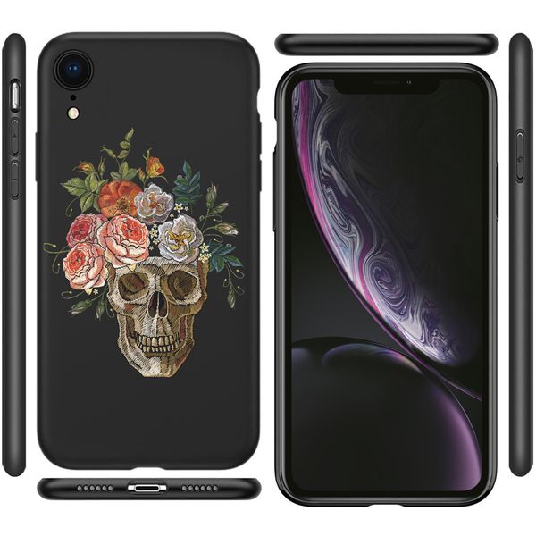 imoshion Coque Design iPhone Xr - Skull - Multicolor